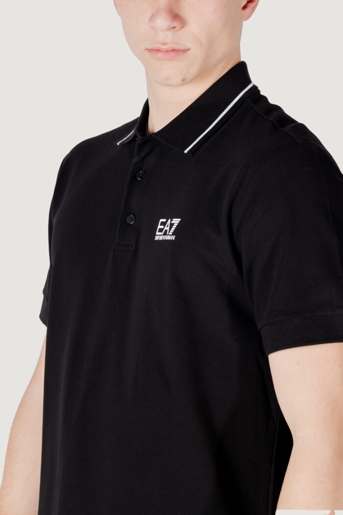 Polo manica corta EA7  Nero