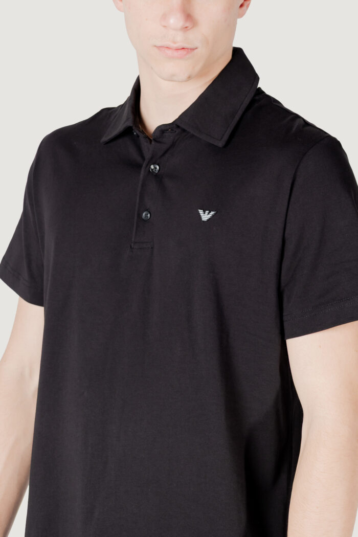 Polo manica corta Emporio Armani Underwear swimwear Nero
