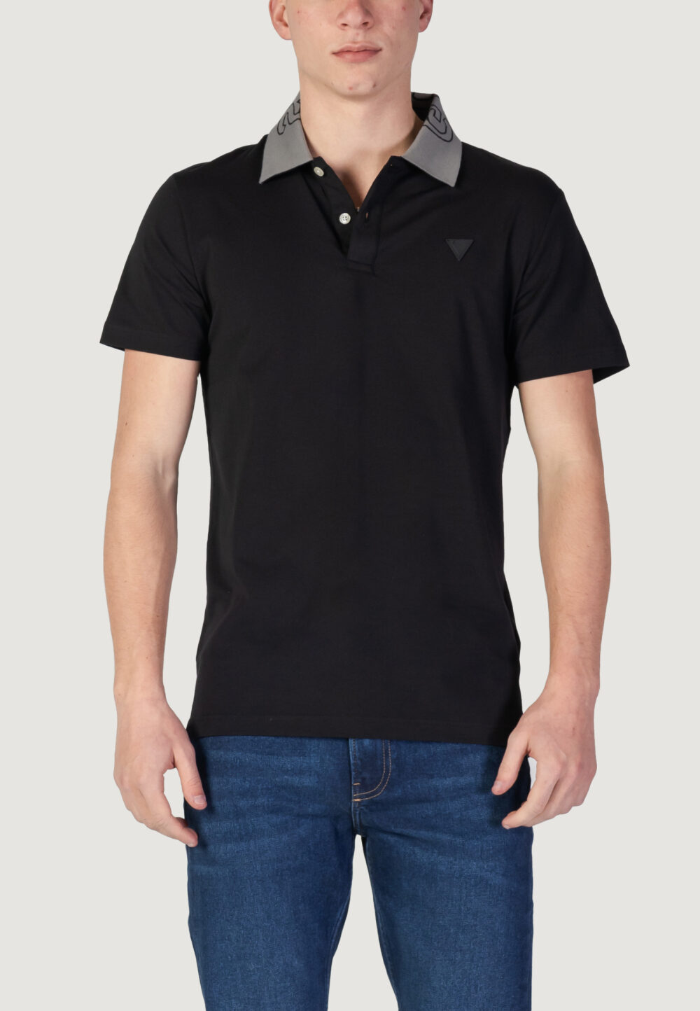 Polo manica corta Guess nolan ss Nero - Foto 1