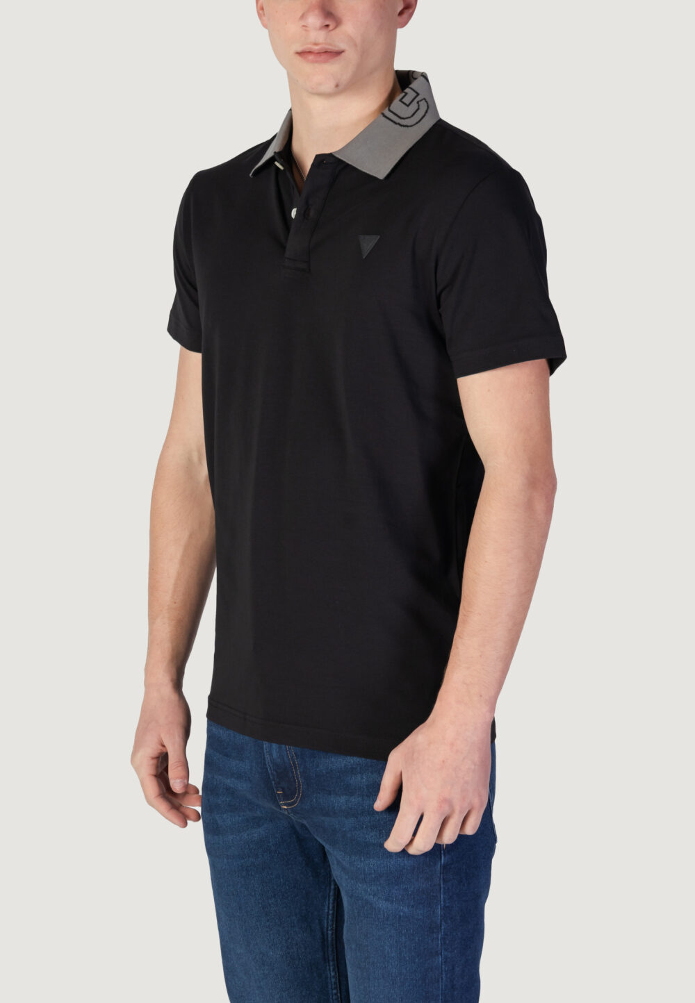Polo manica corta Guess nolan ss Nero - Foto 4
