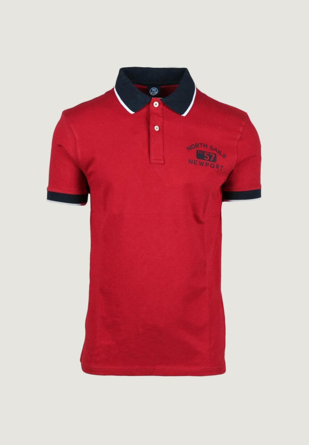 Polo manica corta NORTH SAILS Rosso - Foto 1