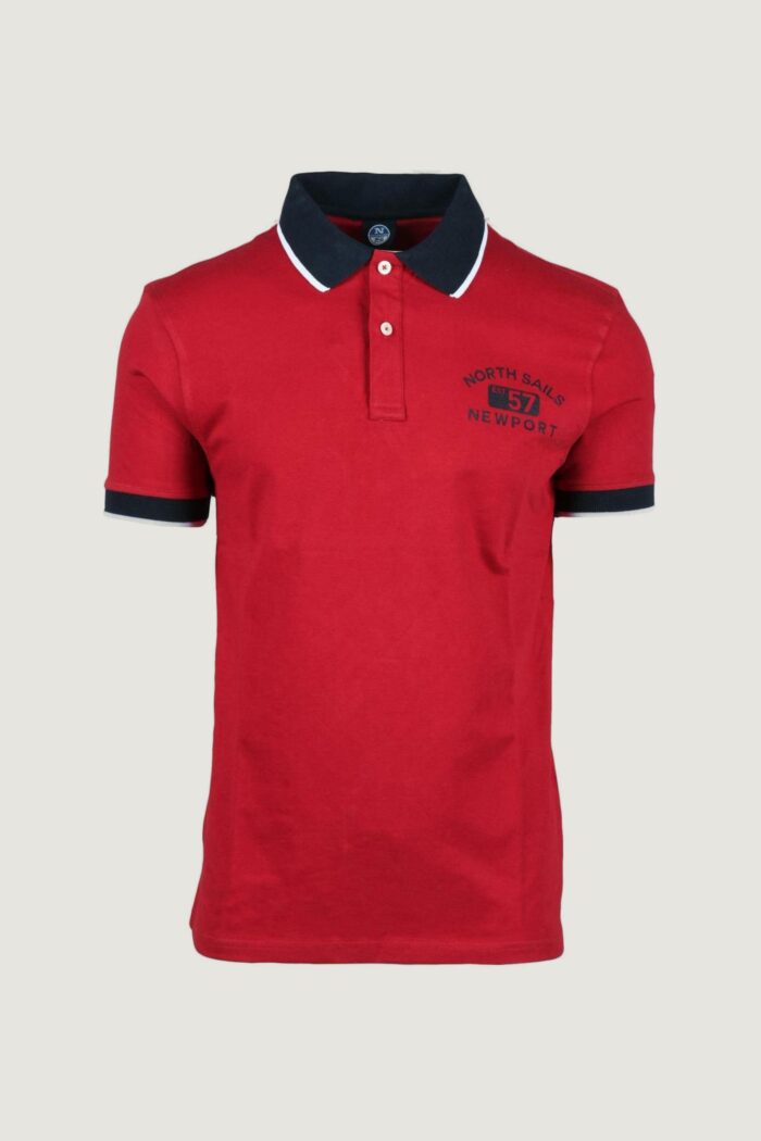 Polo manica corta NORTH SAILS  Rosso