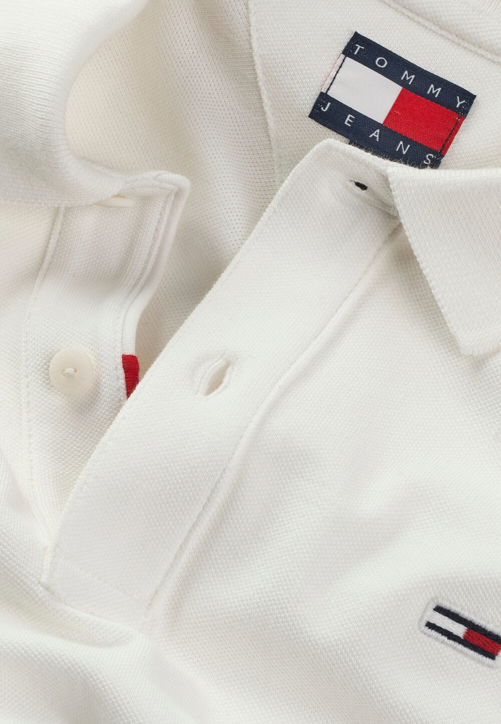 Polo manica corta Tommy Hilfiger Jeans tjm placket Bianco - Foto 4