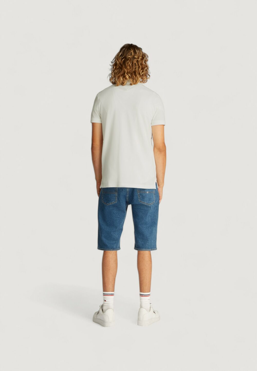 Polo manica corta Tommy Hilfiger Jeans tjm placket Bianco - Foto 6
