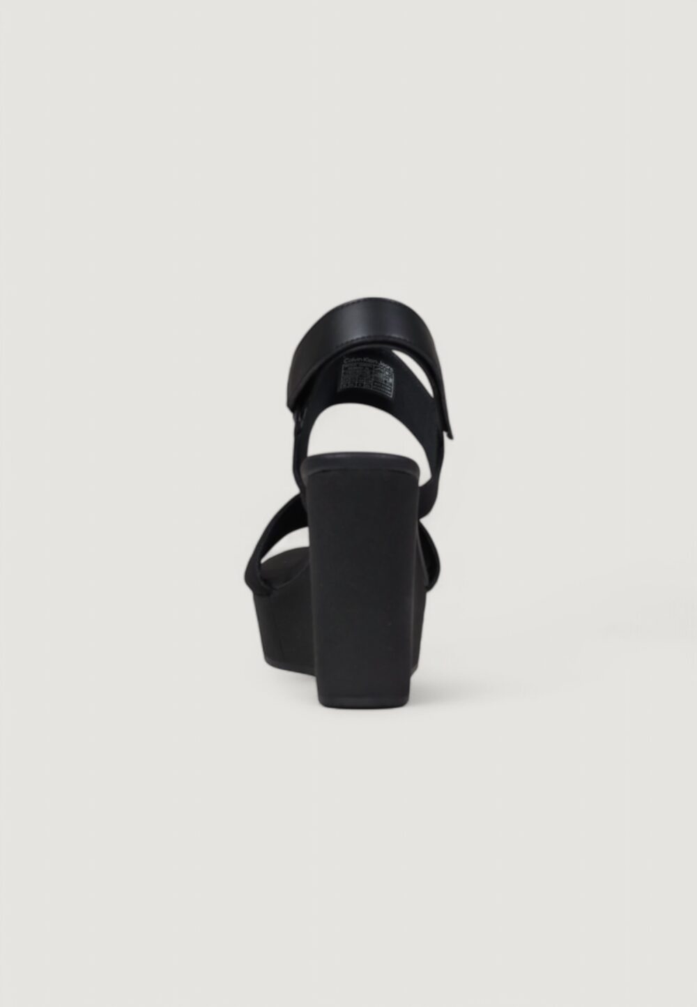 Sandali Calvin Klein Jeans wedge webbing Nero - Foto 4