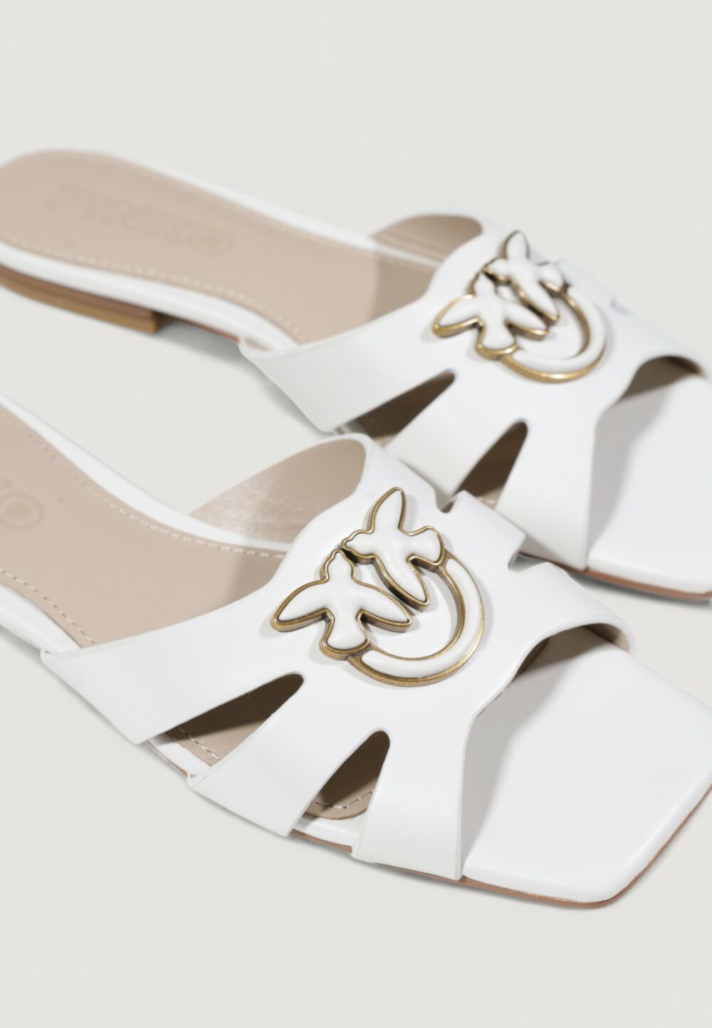 Sandali Pinko marli 09 - slipper nappa Bianco - Foto 6