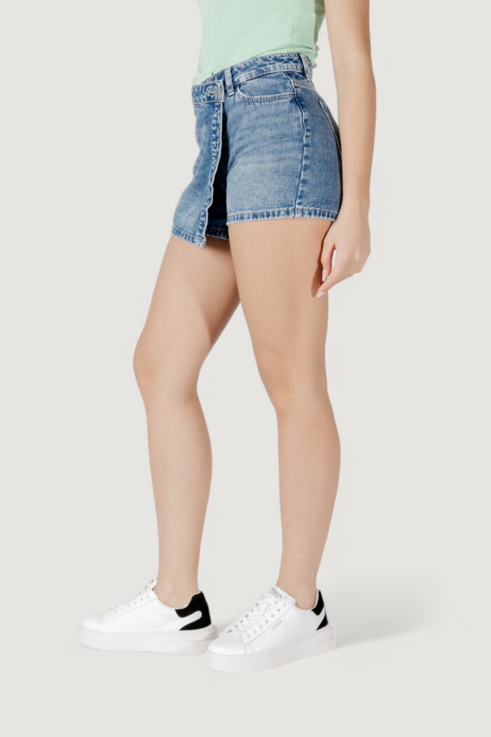Shorts Jacqueline de Yong jdybella mw skort dnm Denim chiaro