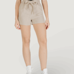 Shorts Only onlcaro hw linen bl belt shorts cc pnt Beige - Foto 1