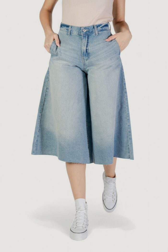Bermuda Only onlla brea hw long dnm tai Denim chiaro