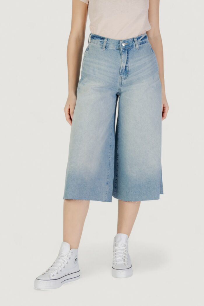 Bermuda Only onlla brea hw long dnm tai Denim chiaro