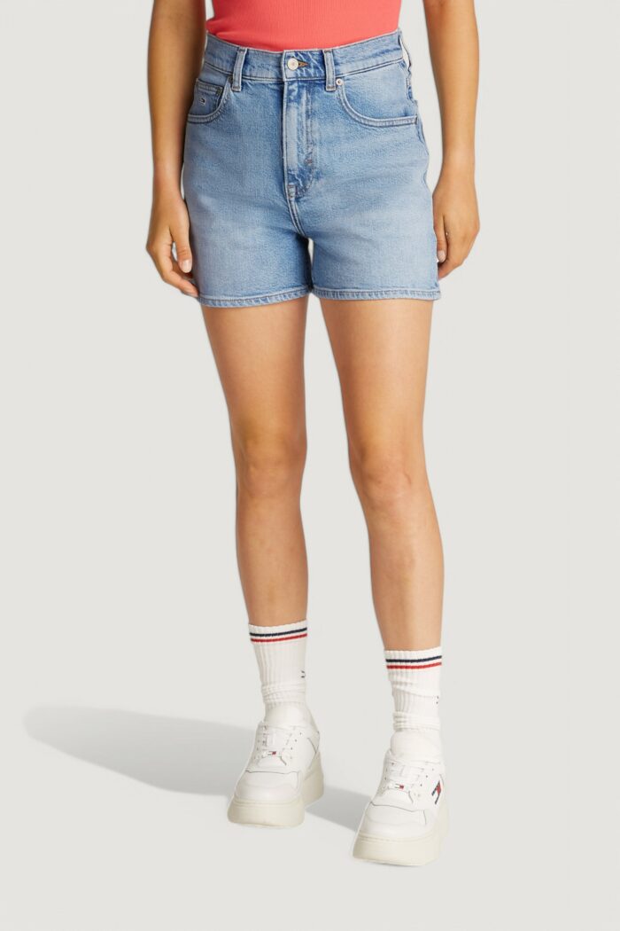 Shorts Tommy Hilfiger Jeans mom bi0112 Denim chiaro