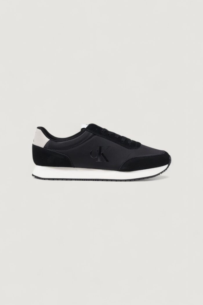 Sneakers Calvin Klein Jeans retro runner iconic Black-White