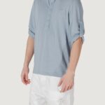 T-shirt Antony Morato regular fit with embroidered logo Azzurro - Foto 1