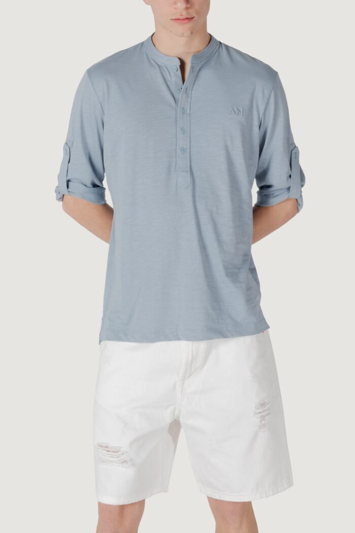 T-shirt Antony Morato regular fit with embroidered logo Azzurro