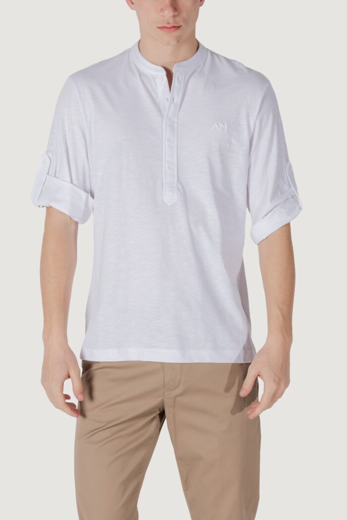 T-shirt Antony Morato regular fit with embroidered logo Bianco