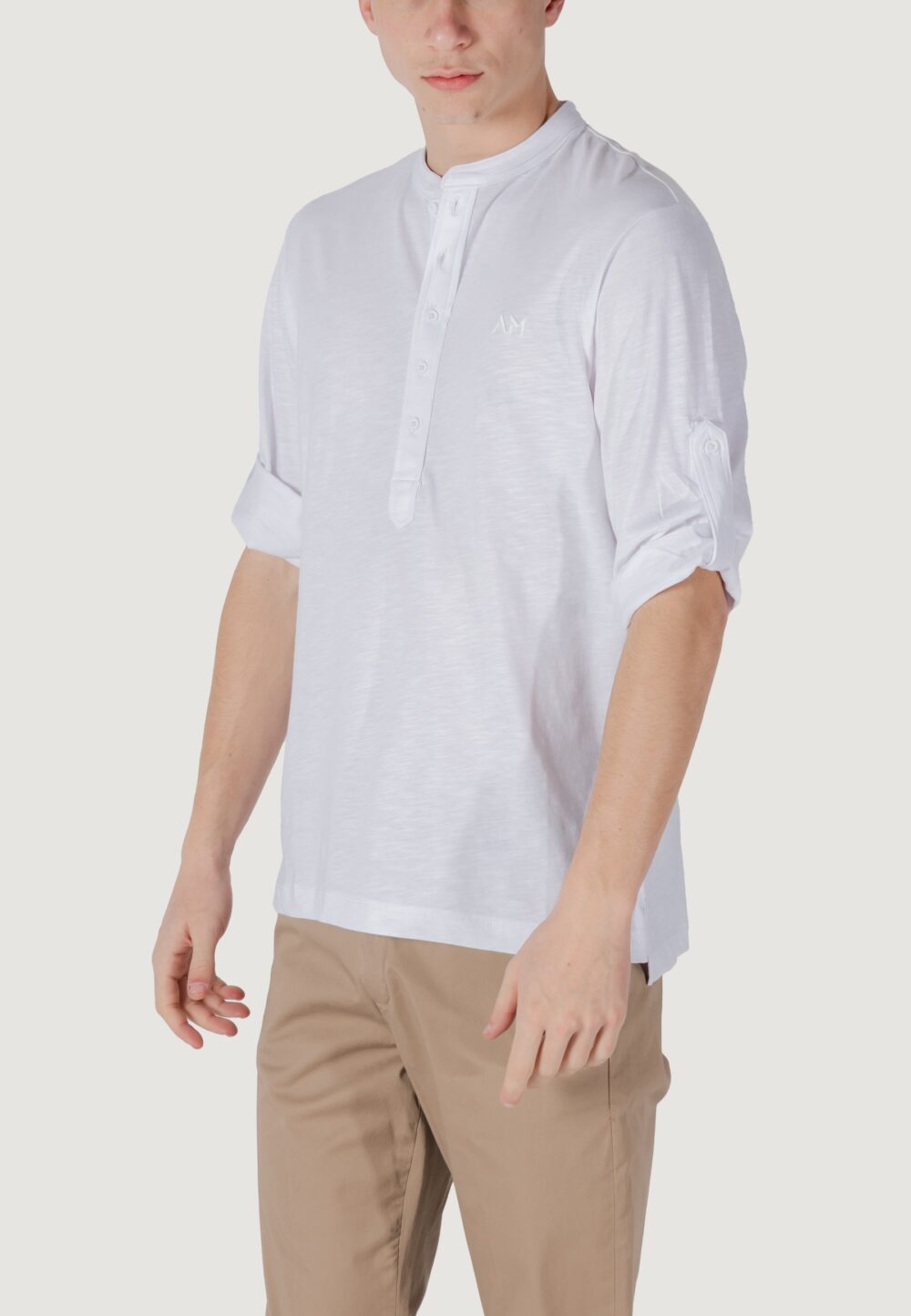 T-shirt Antony Morato regular fit with embroidered logo Bianco - Foto 3