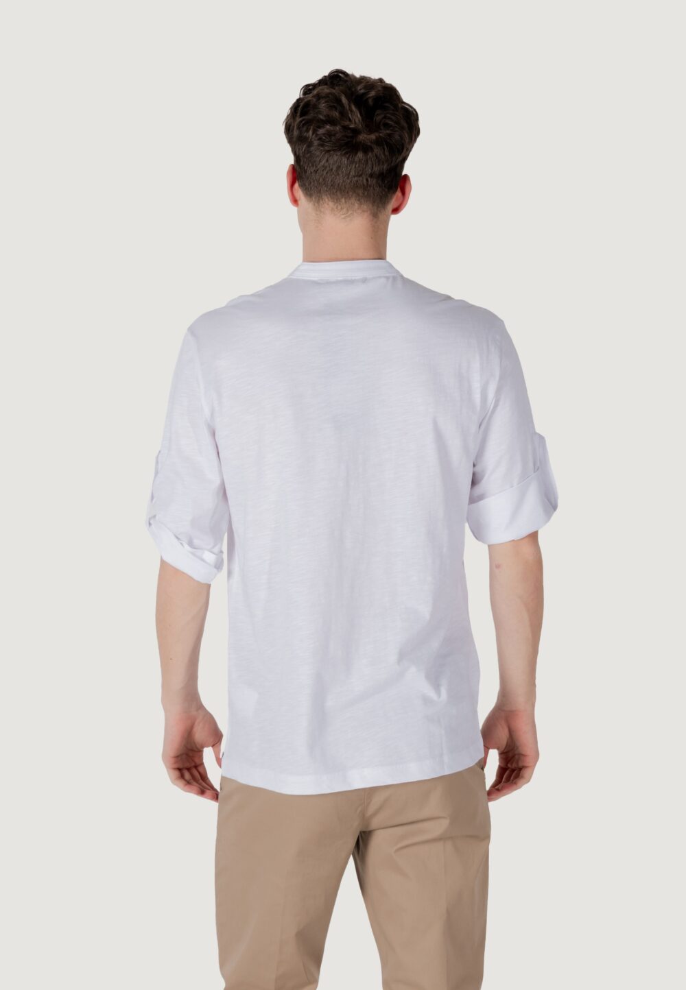 T-shirt Antony Morato regular fit with embroidered logo Bianco - Foto 4