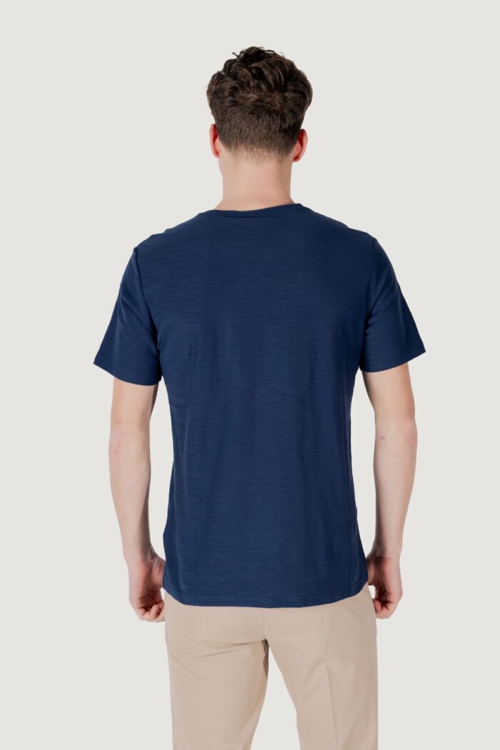 T-shirt Antony Morato regular fit with embroidered logo Blu