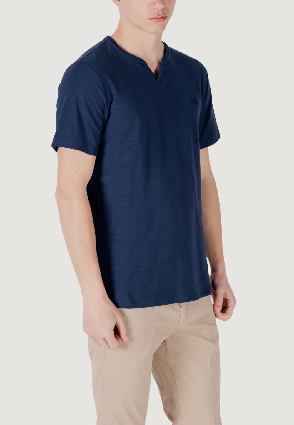 T-shirt Antony Morato regular fit with embroidered logo Blu - Foto 3
