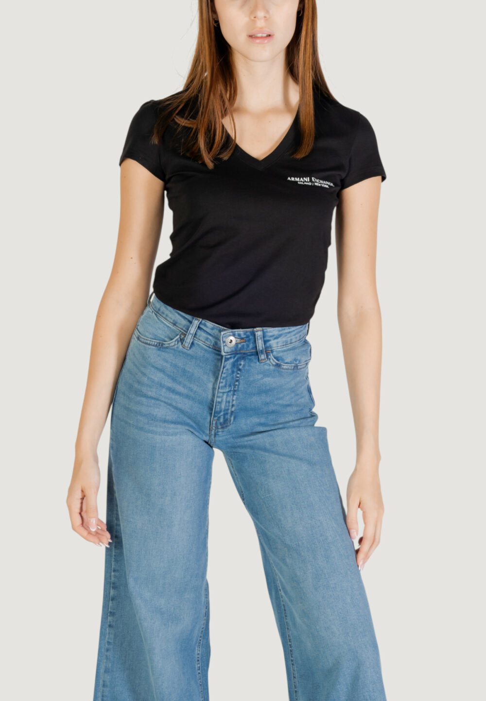 T-shirt Armani Exchange Black-White - Foto 1