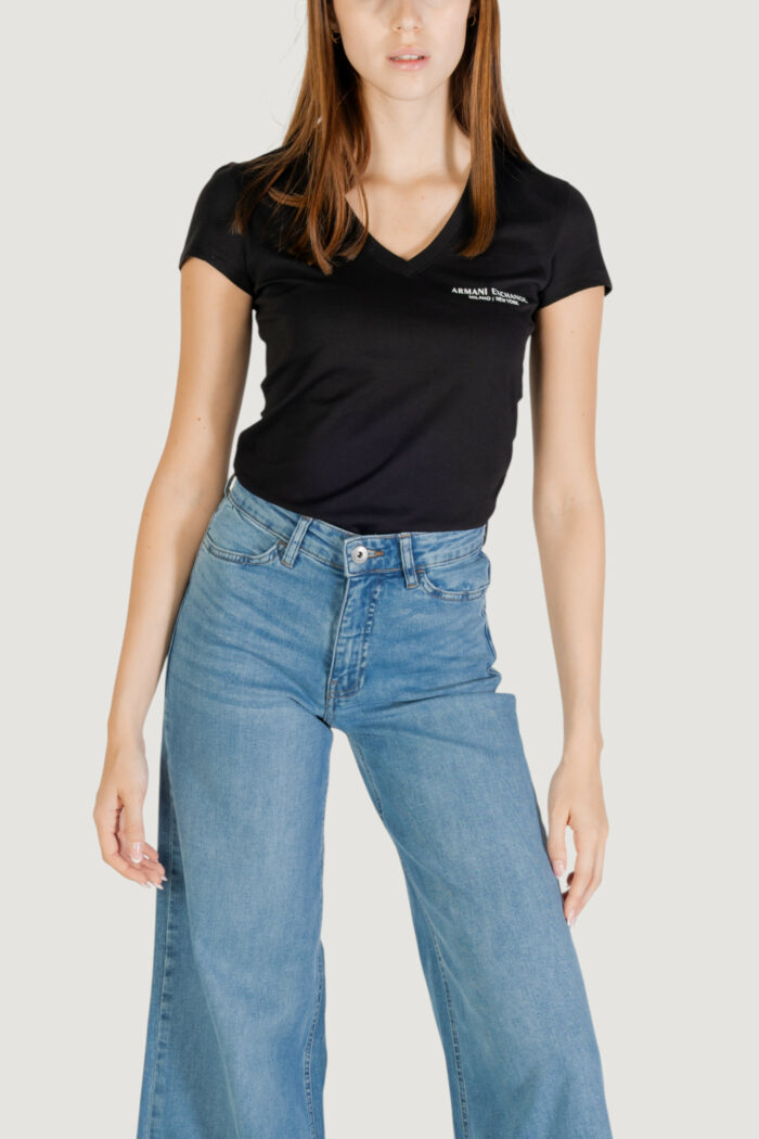T-shirt Armani Exchange  Black-White
