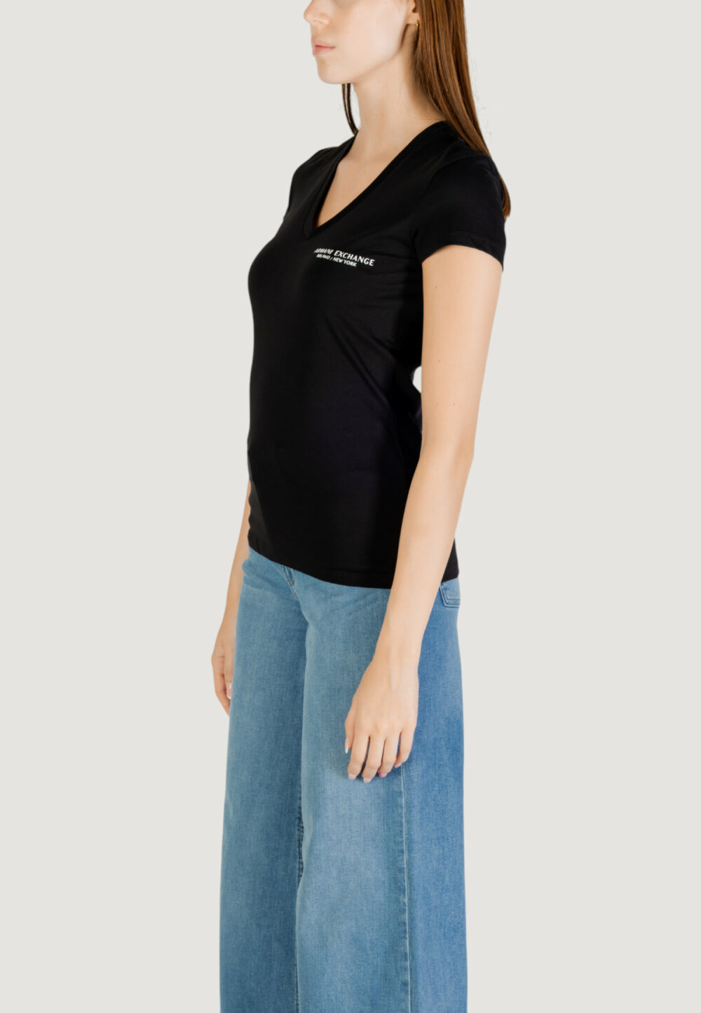 T-shirt Armani Exchange Black-White - Foto 3