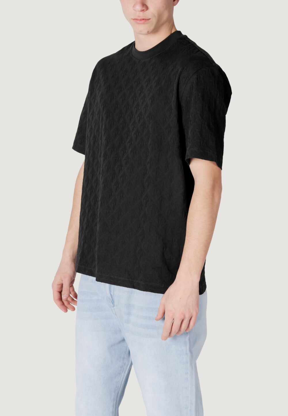 T-shirt Armani Exchange Nero - Foto 4