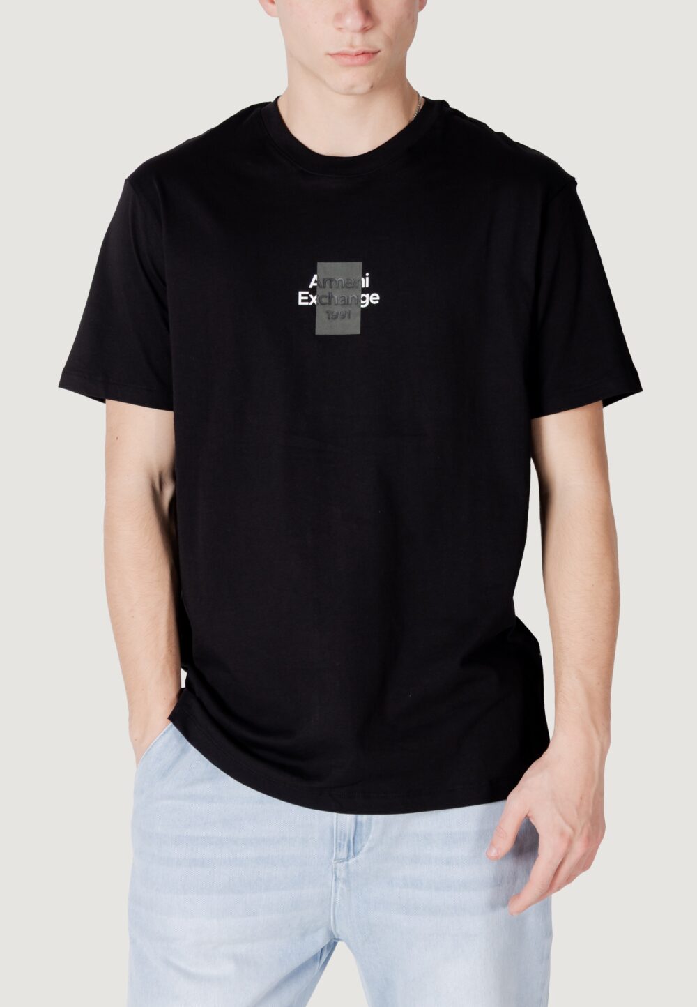 T-shirt Armani Exchange Nero - Foto 1
