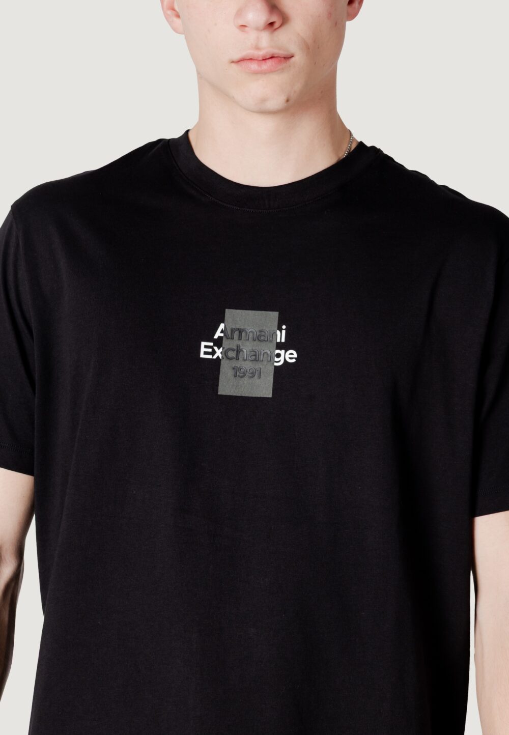 T-shirt Armani Exchange Nero - Foto 2