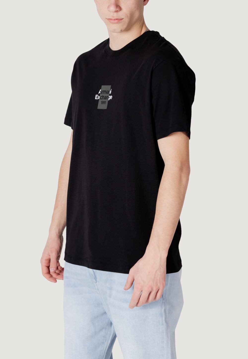 T-shirt Armani Exchange Nero - Foto 3