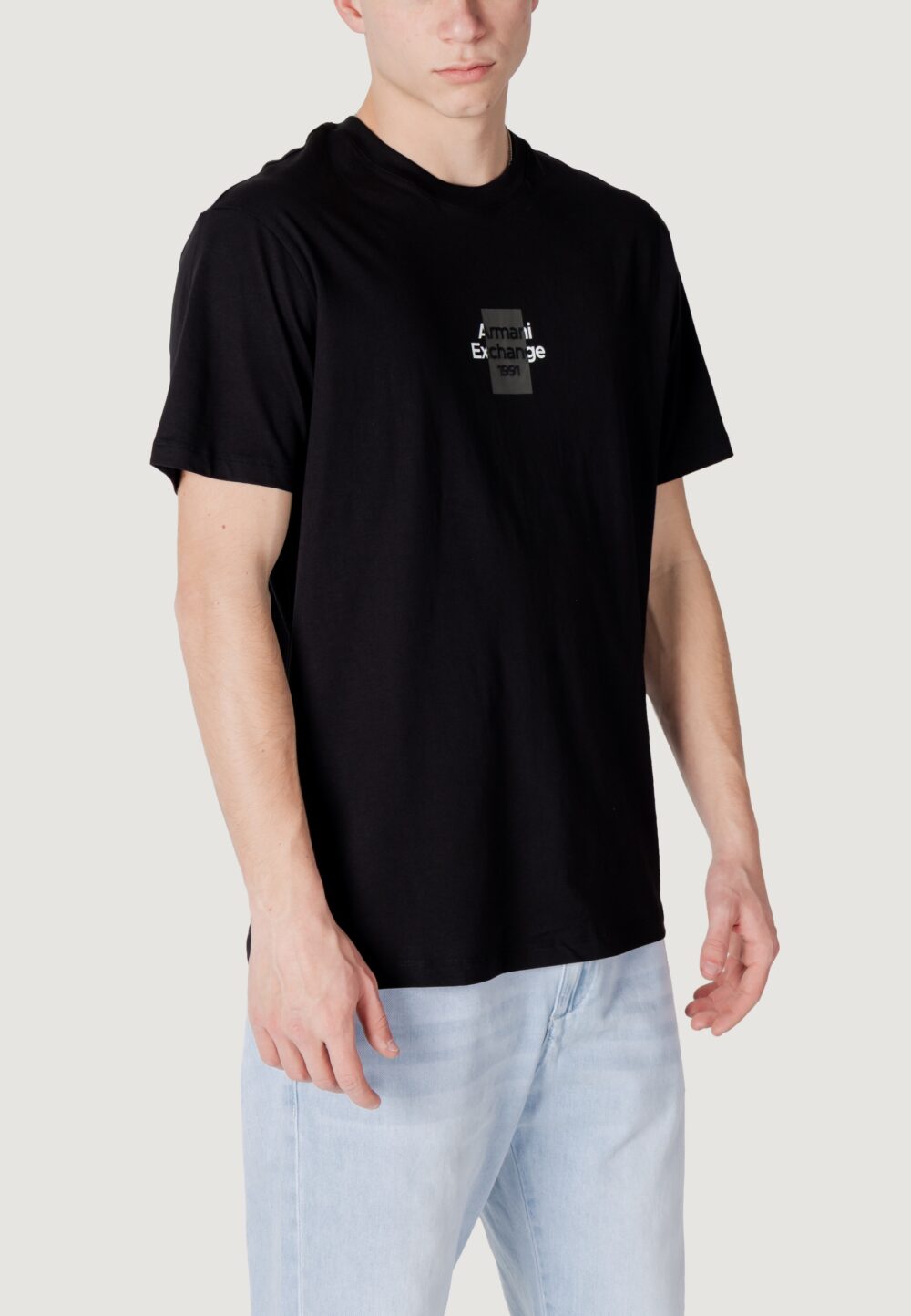 T-shirt Armani Exchange Nero - Foto 4