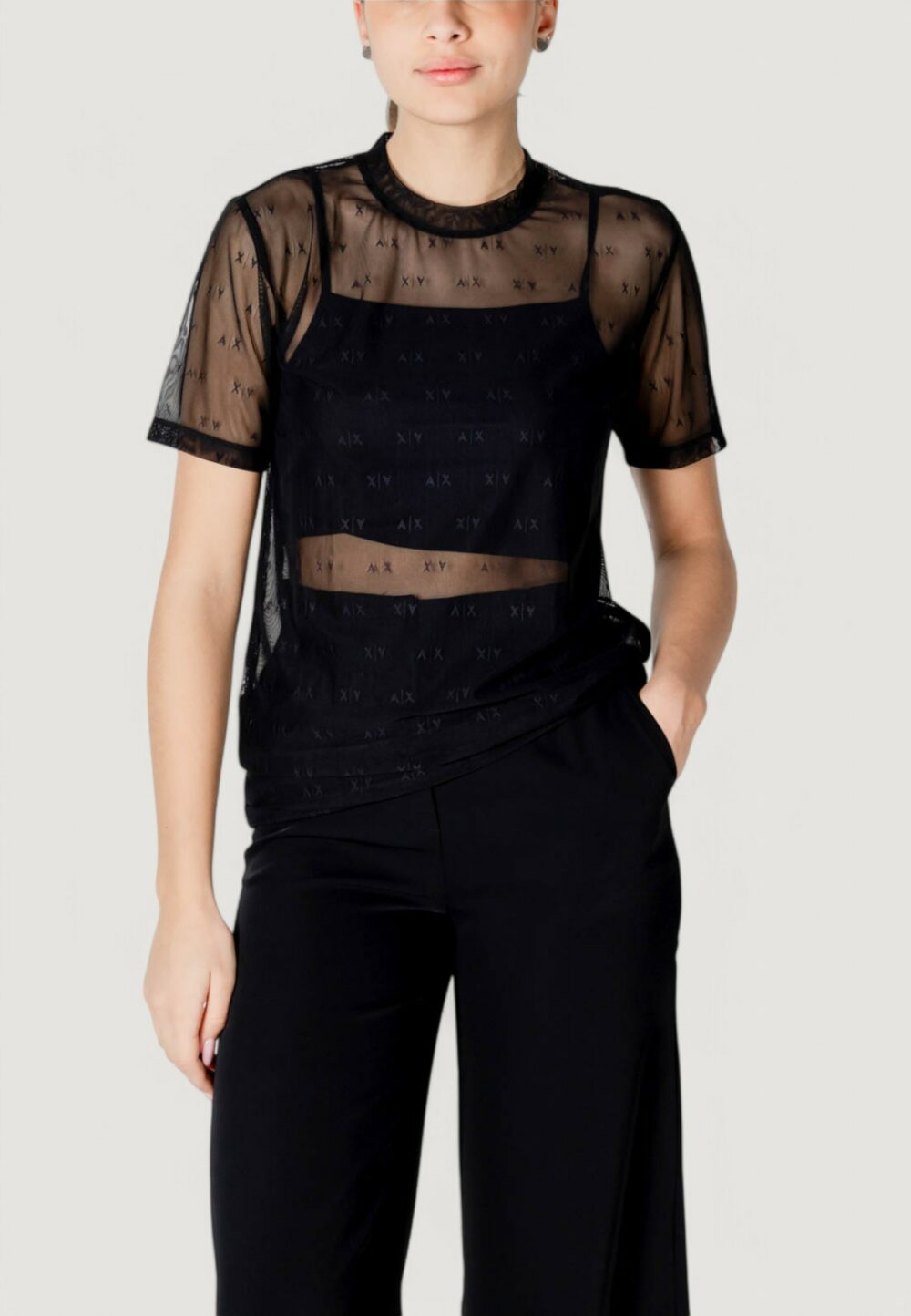 T-shirt Armani Exchange Nero - Foto 1