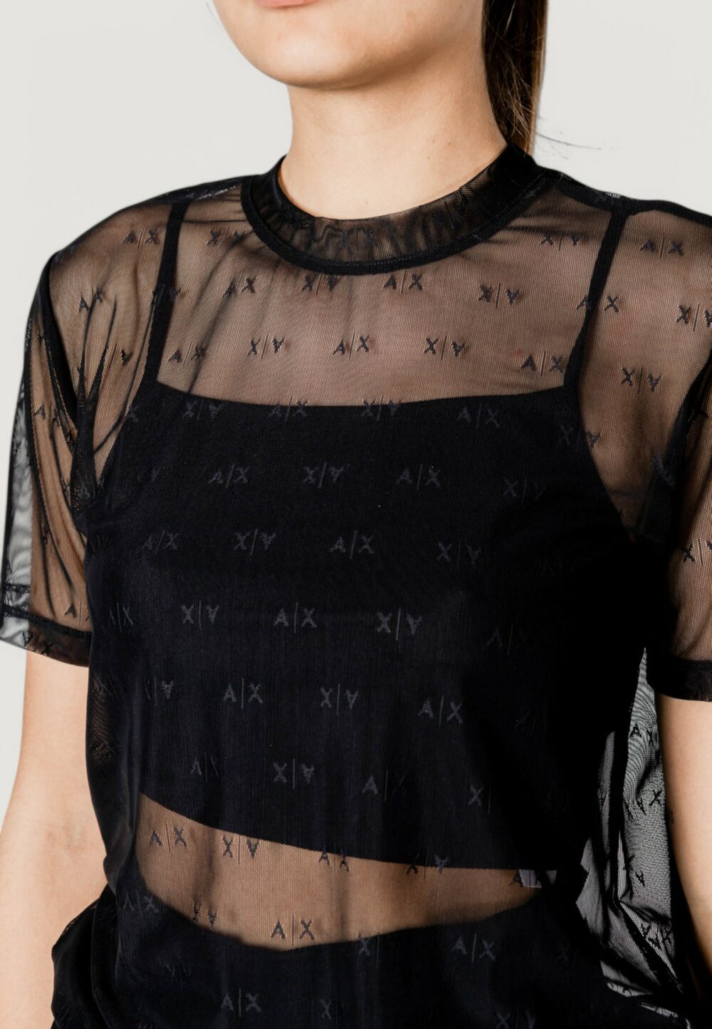 T-shirt Armani Exchange Nero - Foto 2