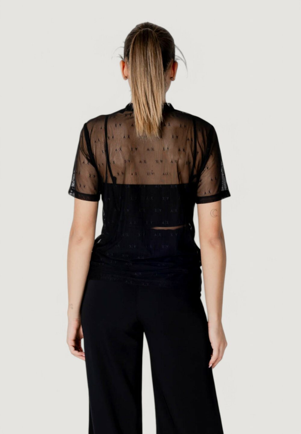 T-shirt Armani Exchange Nero - Foto 5