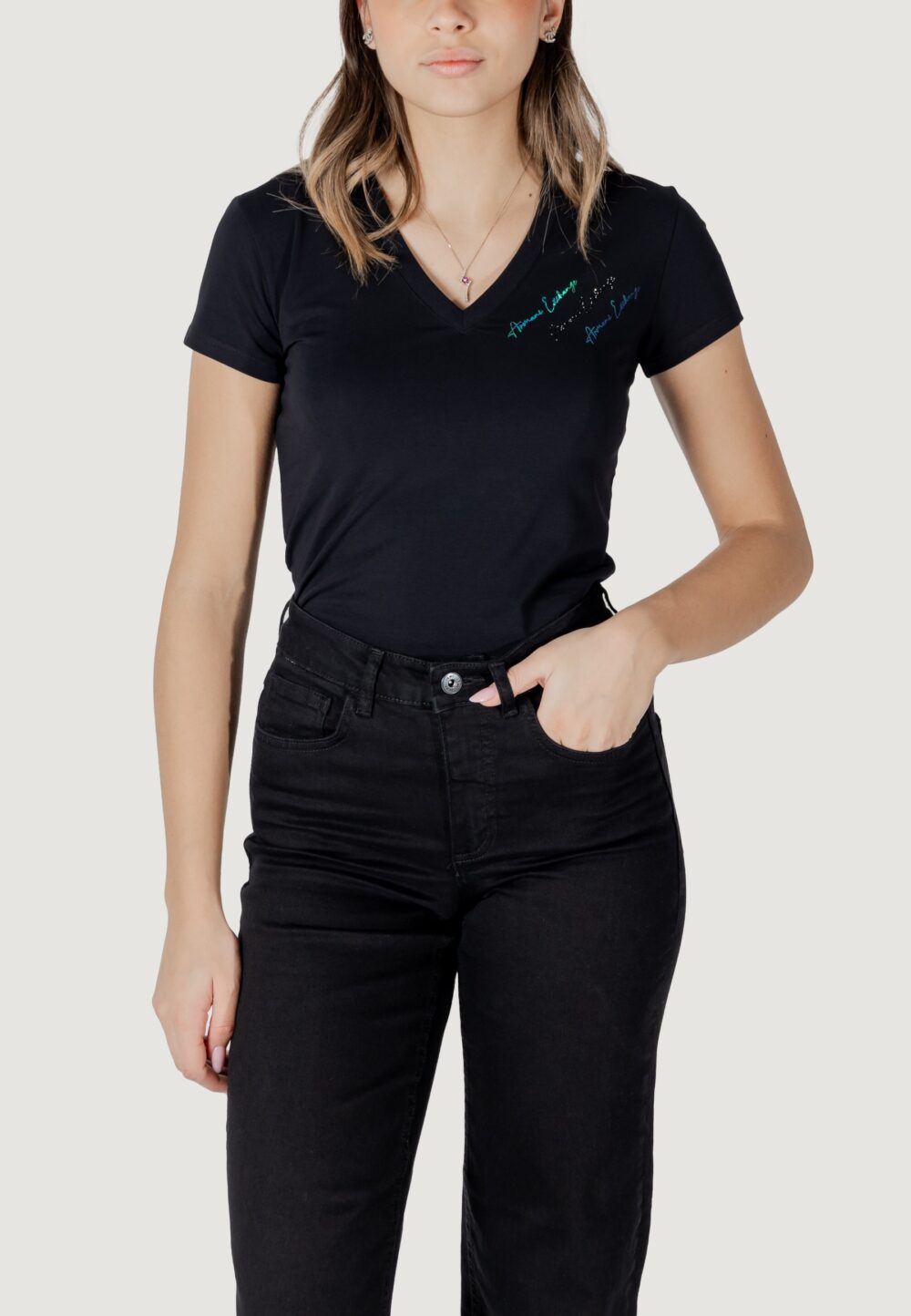 T-shirt Armani Exchange Nero - Foto 1