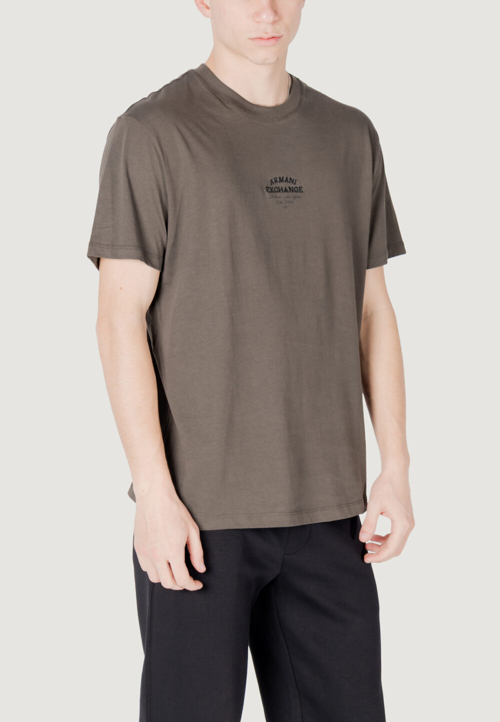 T-shirt Armani Exchange Verde Oliva - Foto 3