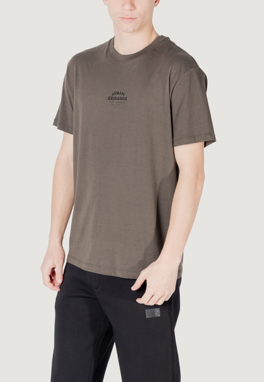 T-shirt Armani Exchange Verde Oliva - Foto 4