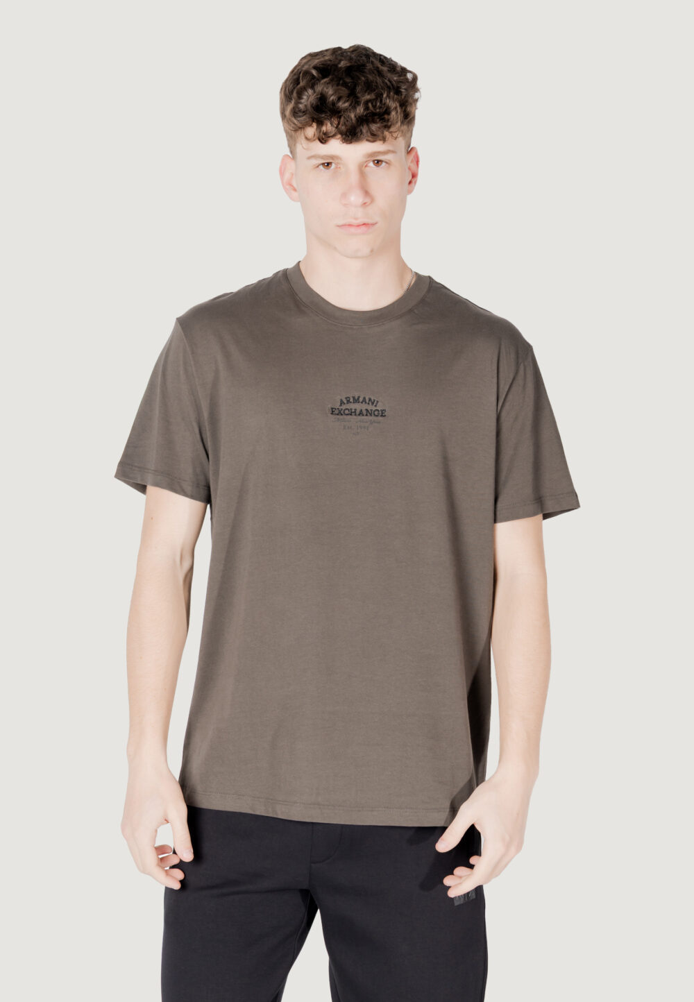 T-shirt Armani Exchange Verde Oliva - Foto 6