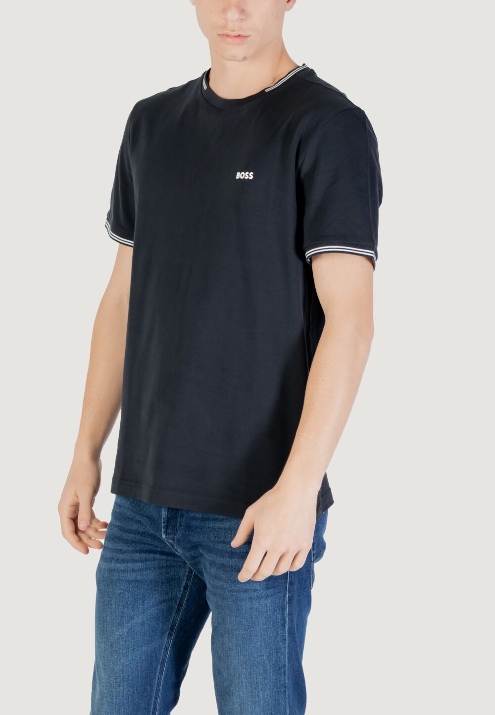 T-shirt Boss taul 10255848 01 Blue scuro - Foto 4