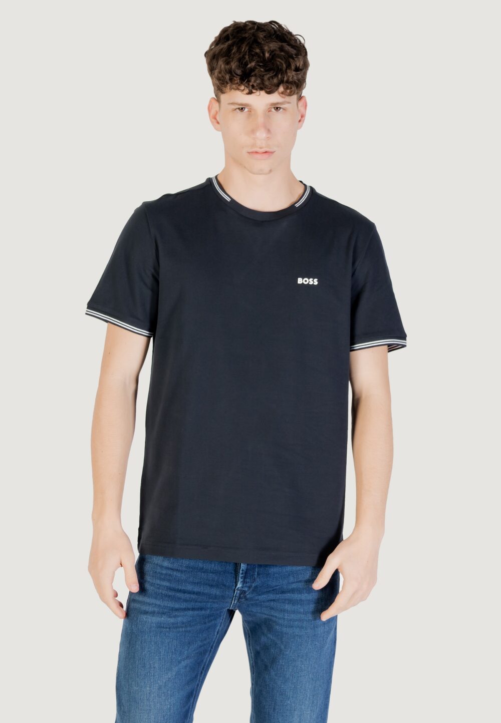 T-shirt Boss taul 10255848 01 Blue scuro - Foto 6