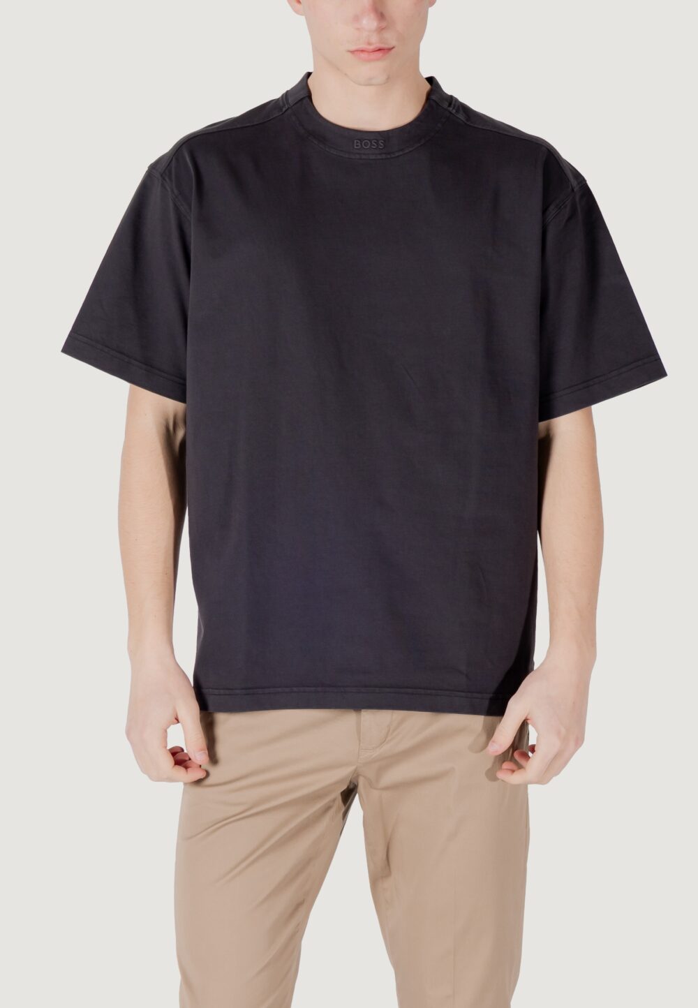T-shirt Boss te_dye_ 10262477 01 Nero - Foto 1