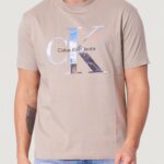 T-shirt Calvin Klein Jeans photo monogram tee Beige - Foto 1
