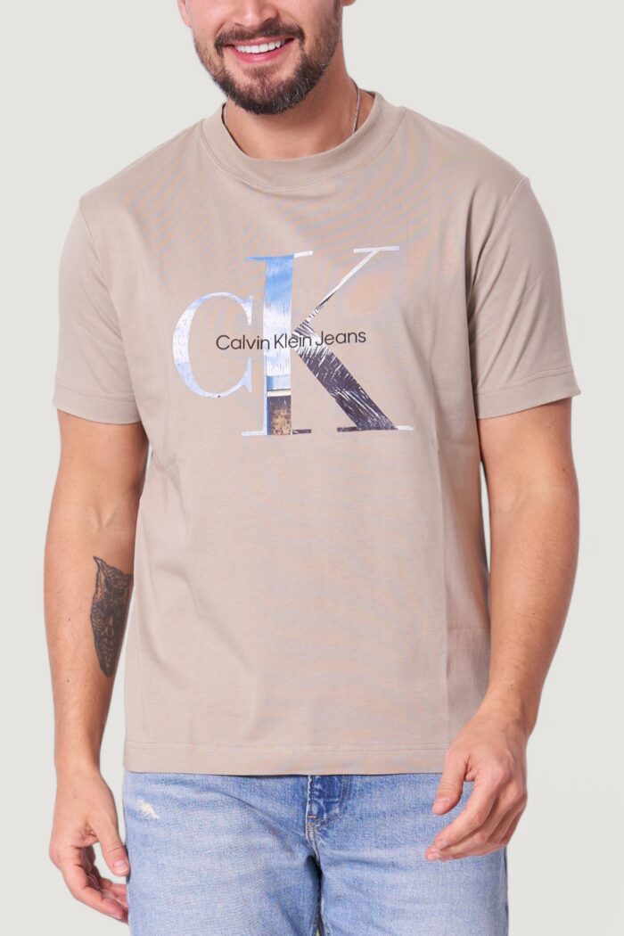 T-shirt Calvin Klein Jeans photo monogram tee Beige