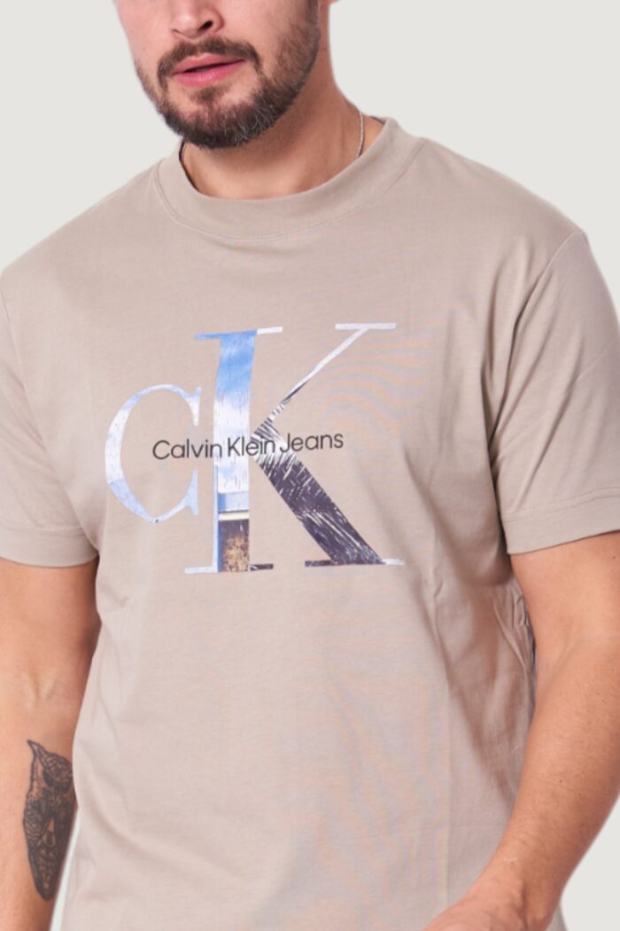 T-shirt Calvin Klein Jeans photo monogram tee Beige