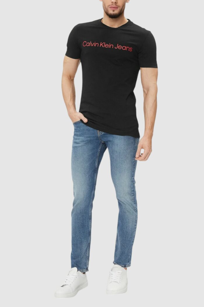 T-shirt Calvin Klein Jeans core institutional Black-Red