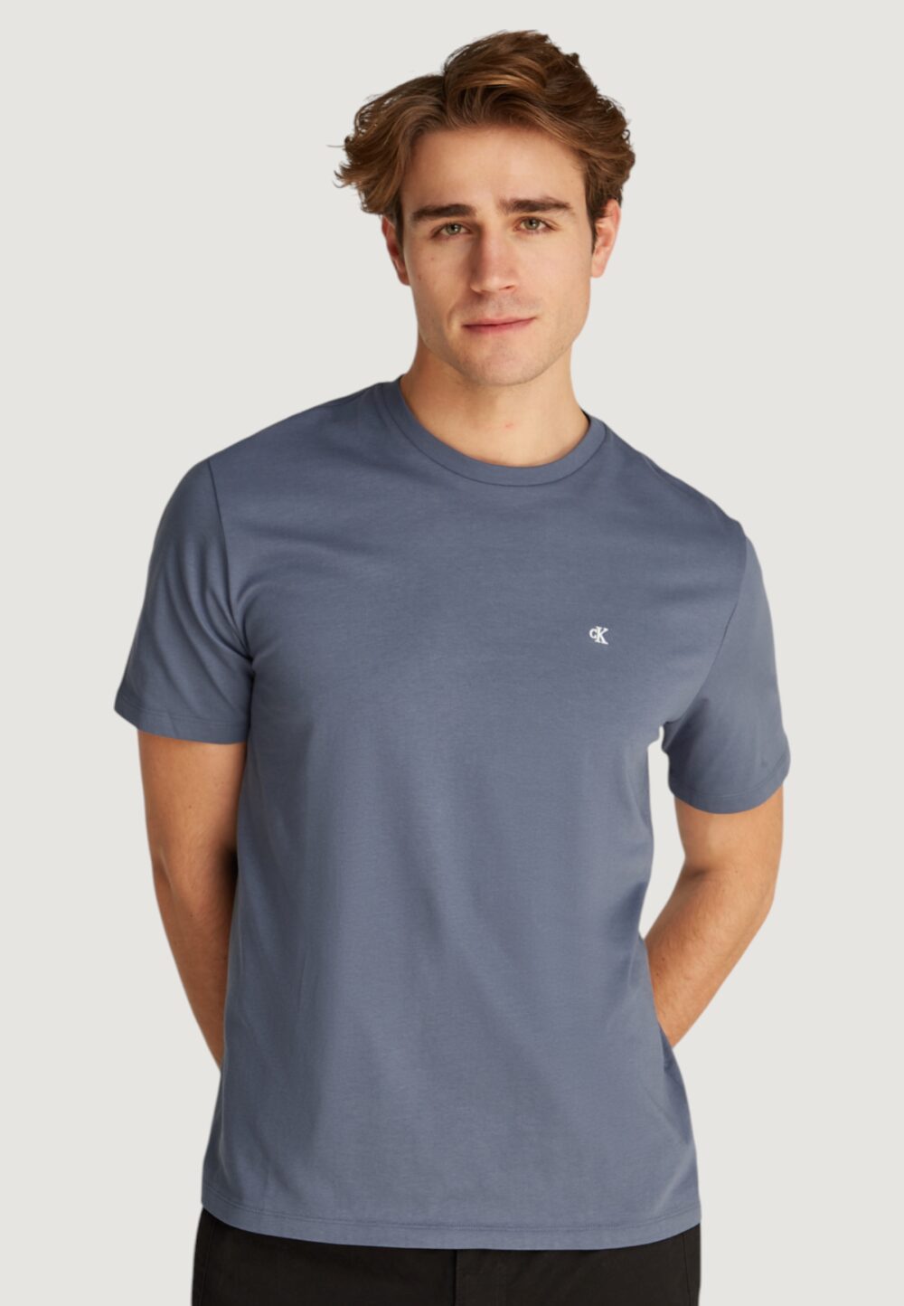 T-shirt Calvin Klein Jeans ss smooth cttn solid Indigo - Foto 1