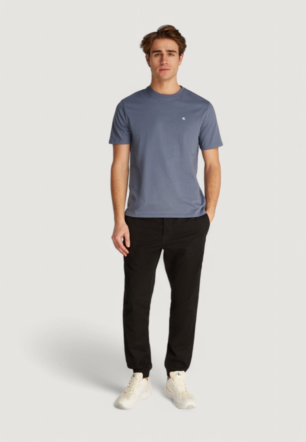 T-shirt Calvin Klein Jeans ss smooth cttn solid Indigo - Foto 3