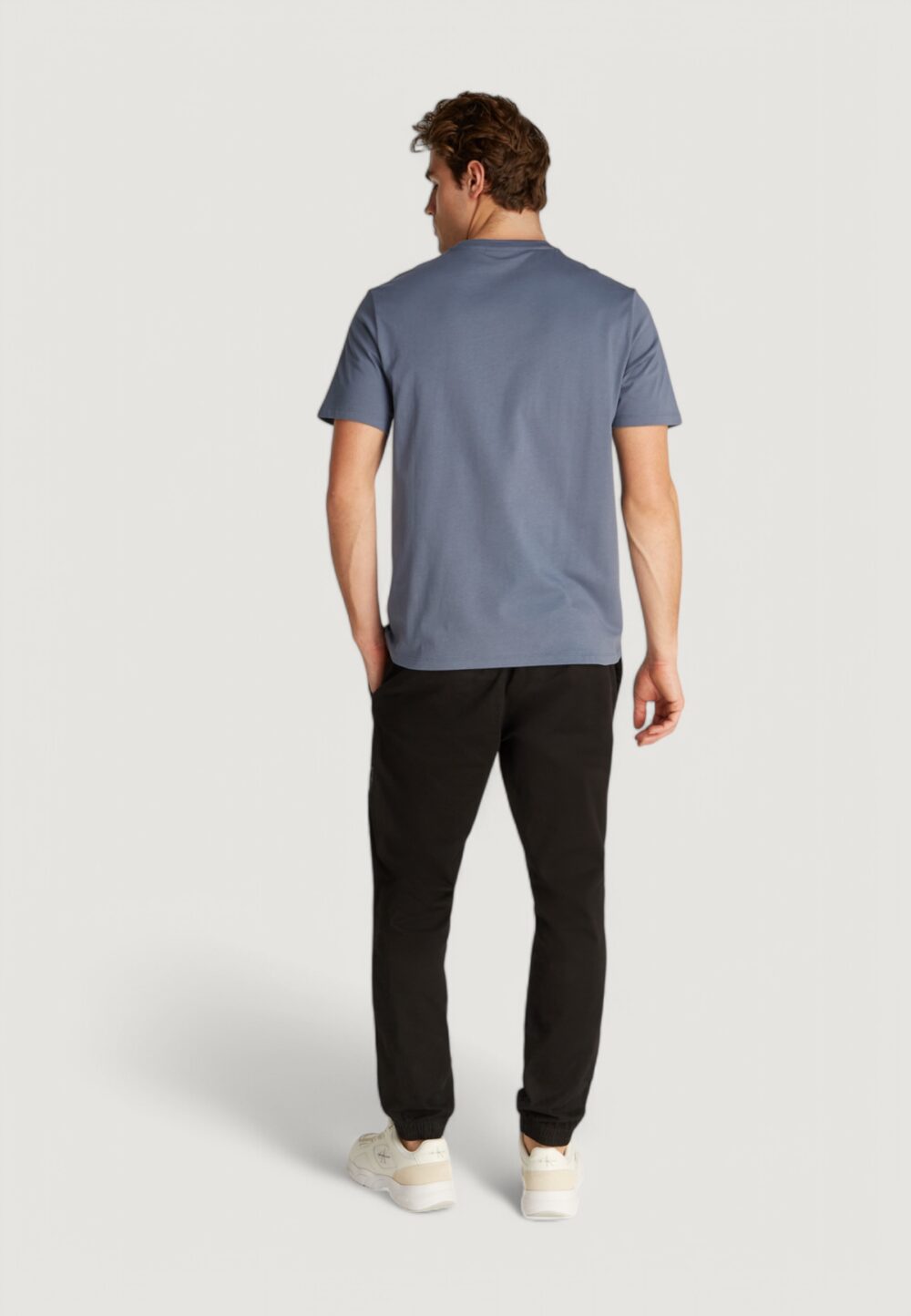 T-shirt Calvin Klein Jeans ss smooth cttn solid Indigo - Foto 4
