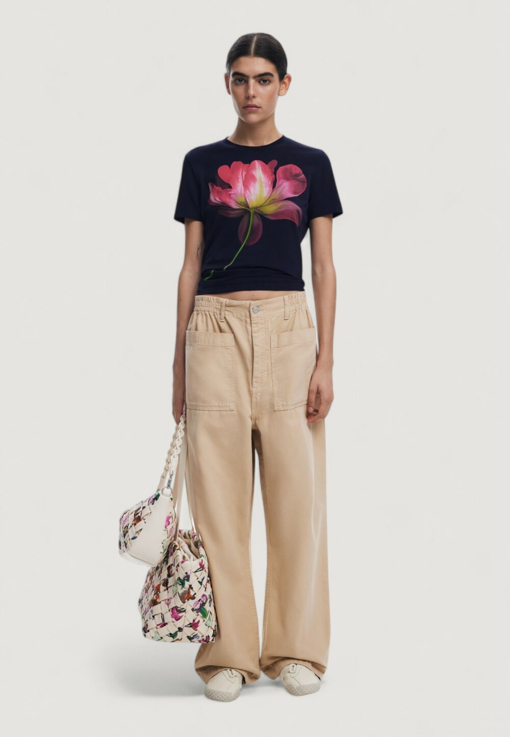 T-shirt Desigual ts_plata Blu - Foto 3