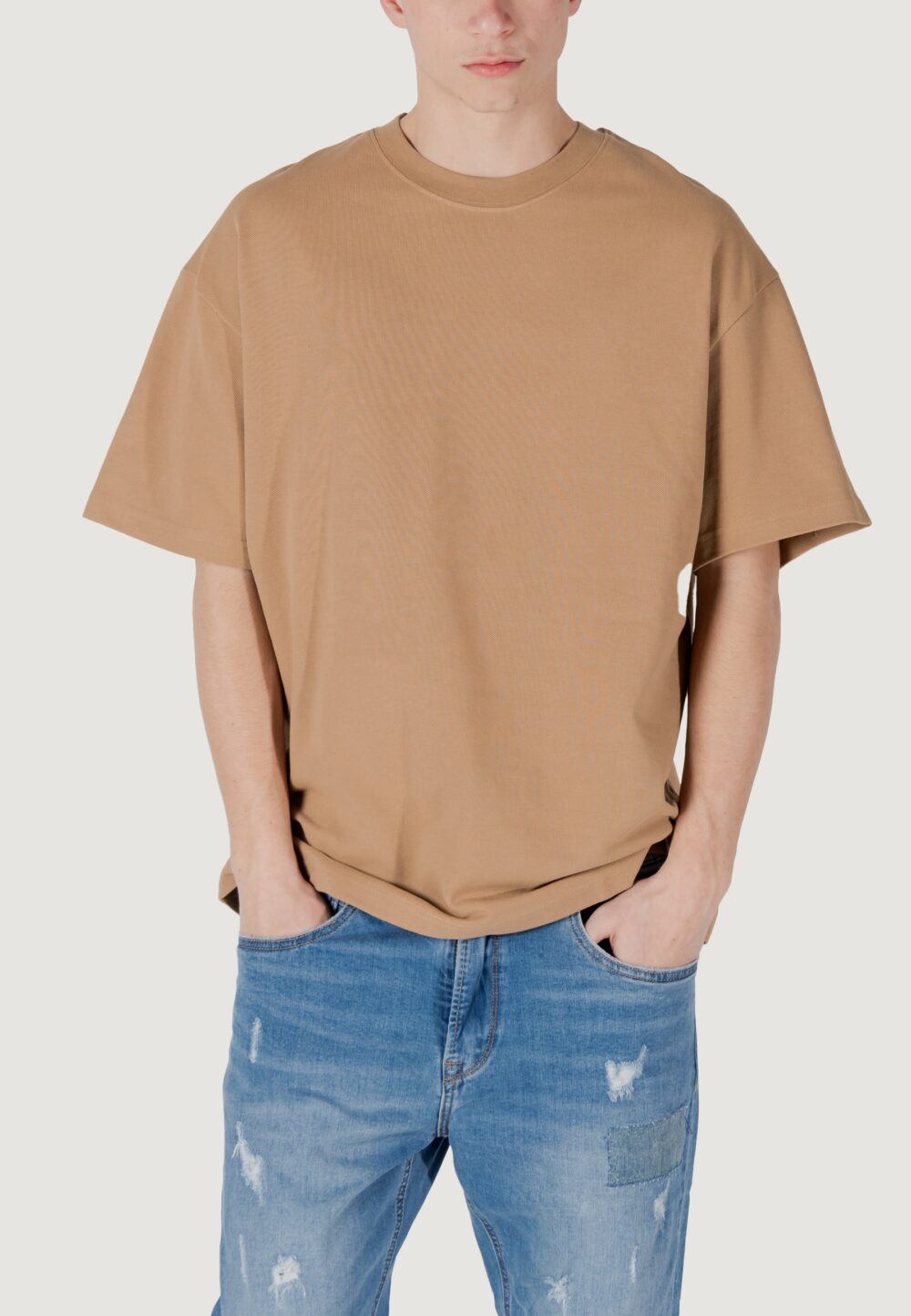 T-shirt Gianni Lupo Beige - Foto 5